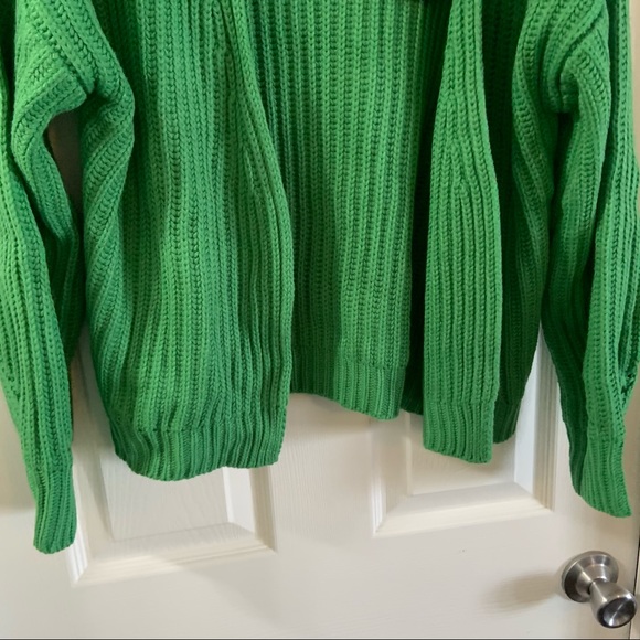 NWT CodeXMode Green Open Front Dolman Cardigan Small - Picture 8 of 10